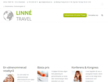 Tablet Screenshot of linnetravel.se